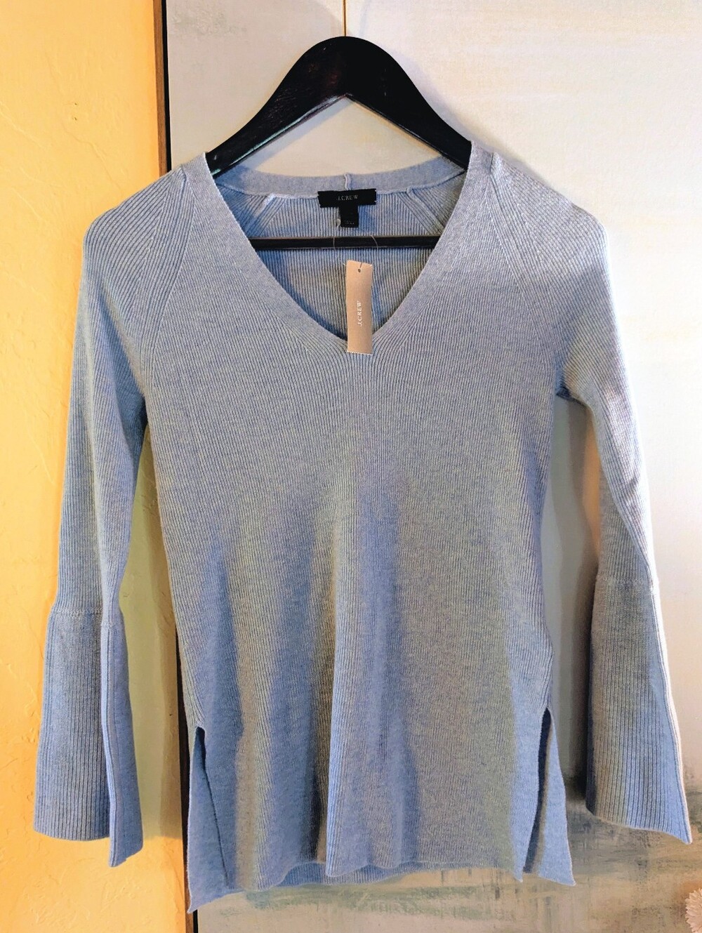 J.CREW NWT xxs Light Blue V-Neck Sweater